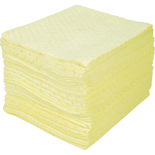 Premium Bonded Sorbent Pads, Hazmat, 15" x 18", 30 gal. Absorbancy Haskins Industrial Inc.