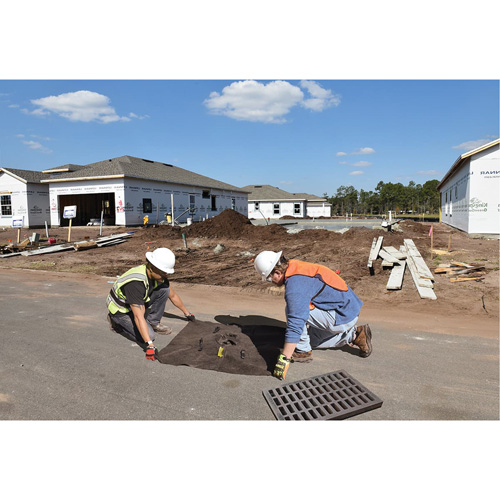 Bac de r&eacute;tention Plus Ultra-Drain Guard, Huile & s&eacute;diments, 60" lo x 60" la Haskins Industrial Inc.