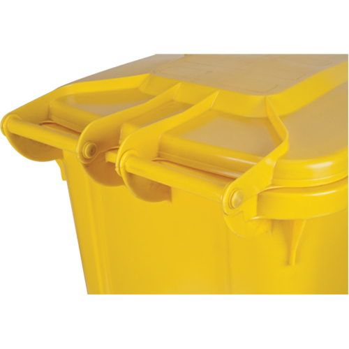 Yellow Mobile Container, Polyurethane, 63 Gallons/63 US gal. Haskins Industrial Inc.