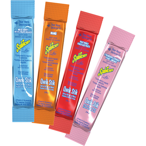 Sqwincher&reg; Boisson de r&eacute;hydratation ZERO Qwik Stik, Emballage-portion, Limonade aux fraises Haskins Industrial Inc.