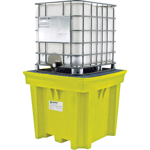 GRV Space-Saver sans drain, Capacit&eacute; de d&eacute;versement 275 gal. US, 57" x 57" x 48" Haskins Industrial Inc.