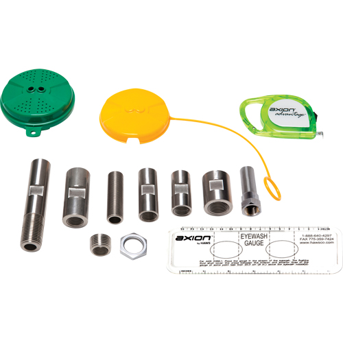 Axion Advantage&reg; Eye/Face Wash Upgrade Kit with Green ABS Plastic Eye/Face Wash Head Haskins Industrial Inc.