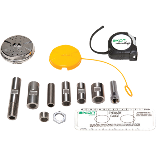 Axion Advantage&reg; Eye/Face Wash Upgrade Kit with Stainless Steel Eye/Face Wash Head Haskins Industrial Inc.