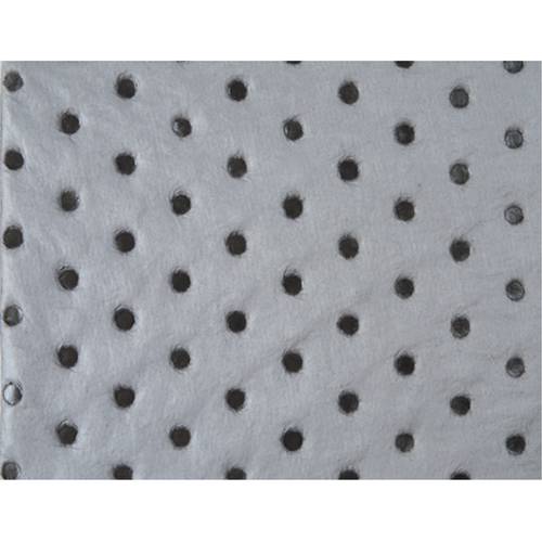 Feuilles absorbantes en fibres fines de calibre industriel, Universel, 15" x 17", 40 gal. d'absorption Haskins Industrial Inc.