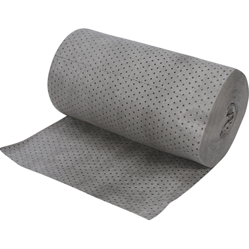 Industrial-Grade Fine Fibre Sorbent Rolls, Heavyweight, 150' L x 30" W, 70 gal. Absorbancy Haskins Industrial Inc.