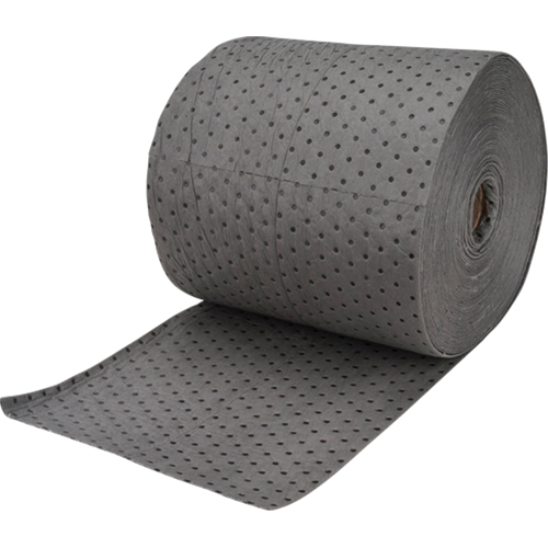 Industrial-Grade Fine Fibre Sorbent Rolls, Heavyweight, 150' L x 15" W, 35 Gal. Absorbancy Haskins Industrial Inc.