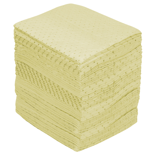 Industrial-Grade Fine Fibre Sorbent Pads, Hazmat, 15" x 17", 40 gal. Absorbancy Haskins Industrial Inc.