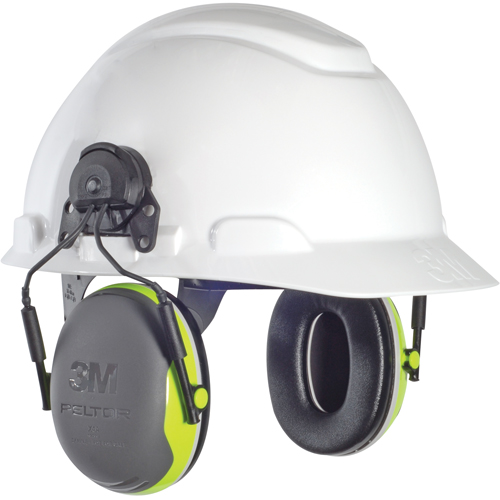 Serres-t&ecirc;tes de s&eacute;ries X Peltor, Fixation pour casque, 25 NRR dB Haskins Industrial Inc.