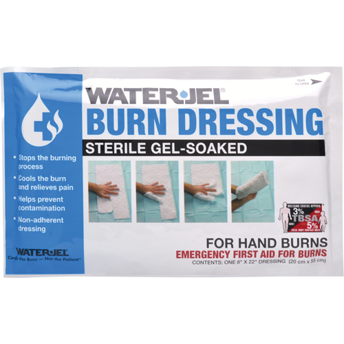 Pansements pour brûlures Water Jel , 8" x 22", Classe 2 Haskins Industrial Inc.