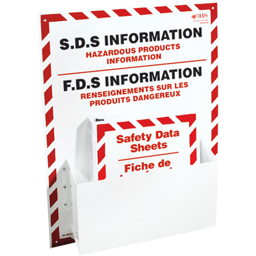 Postes d'information de fiches de donn&eacute;es de s&eacute;curit&eacute;, Anglais & français, Compris reliures Haskins Industrial Inc.