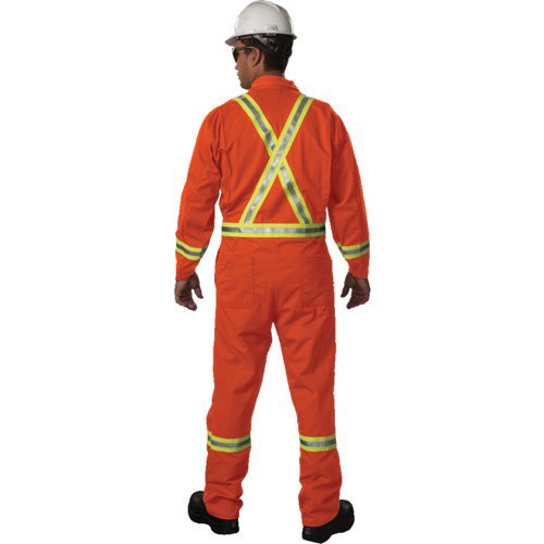 Westex UltraSoft&reg; Unlined Coveralls, Large, Orange Haskins Industrial Inc.