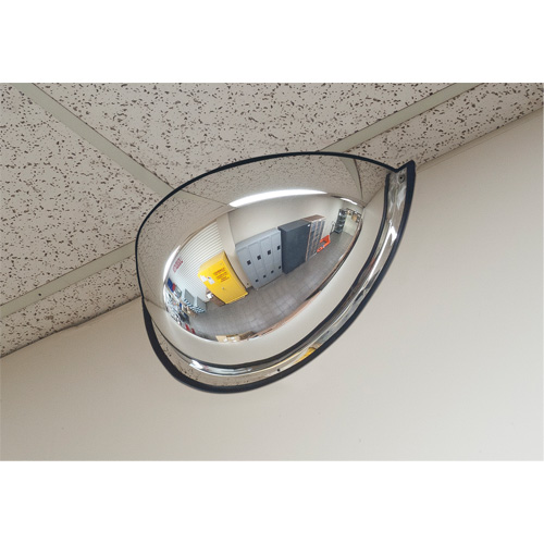 Miroir en d&ocirc;me 180°, Demi-d&ocirc;me, Dessus ouvert, Diam&egrave;tre 20" Haskins Industrial Inc.