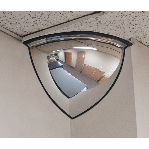 Miroir en d&ocirc;me 90°, Quart de d&ocirc;me, Dessus ouvert, Diam&egrave;tre 20" Haskins Industrial Inc.