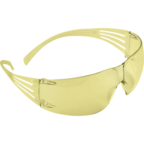 Lunettes de s&eacute;curit&eacute; SecureFit s&eacute;rie 200, Lentille Ambr&eacute;e, Antibu&eacute;e, ANSI Z87+/R&eacute;pond ou surpasse la norme CSA Z94.3 Haskins Industrial Inc.