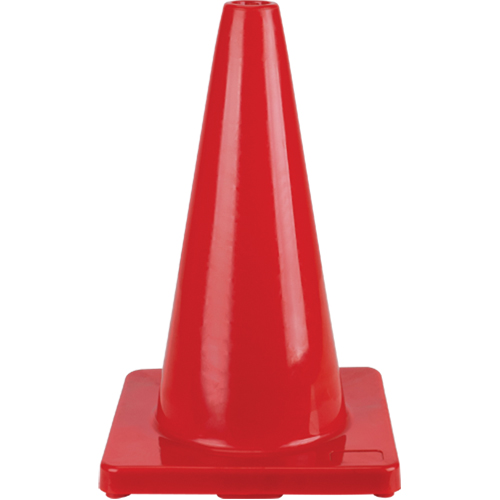 C&ocirc;ne de couleur pour la signalisation, 18", Rouge Haskins Industrial Inc.