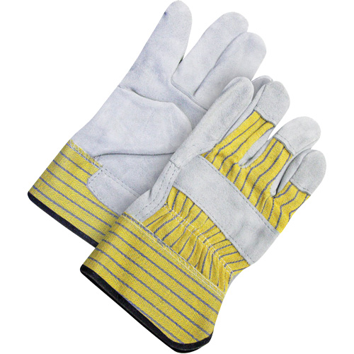 Gants d'ajusteur classiques, Taille unique, Paume en Cuir de vache refendu, Doublure en Molleton Haskins Industrial Inc.