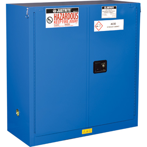 ChemCor&reg; Lined Hazardous Material Safety Cabinets, 30 gal., 43" x 44" x 18" Haskins Industrial Inc.
