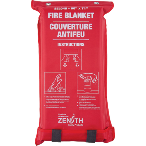 Couverture anti-feu, Fibre de verre, 60"la x 71"lo Haskins Industrial Inc.