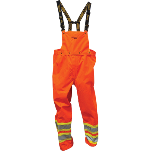 Safety Rainwear, Large, Polyester/PVC, Orange Haskins Industrial Inc.