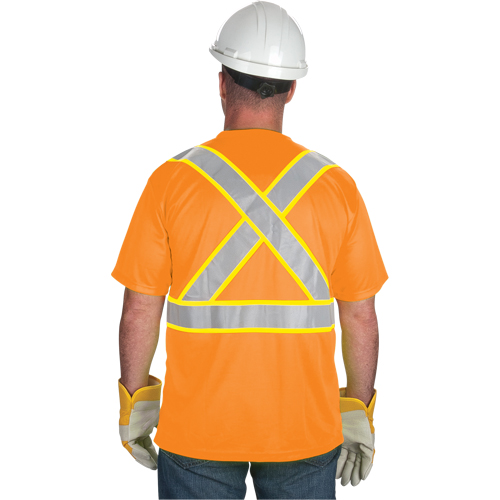 T-shirt conforme &agrave; la CSA, Polyester, Moyen, Orange Haskins Industrial Inc.
