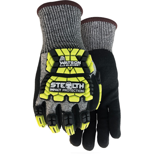 Gants antichocs Stealth Hellcat, Petit, Paume en PEHP, Poignet Poignet en tricot Haskins Industrial Inc.