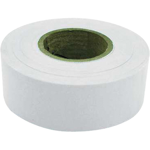 Flagging Tape, 1.2" W x 300' L, White Haskins Industrial Inc.