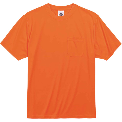 GloWear 8089 Non-Certified T-Shirt, Polyester, Small, High Visibility Orange Haskins Industrial Inc.