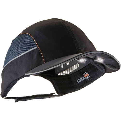 Casquette &agrave; bord court avec &eacute;clairage DEL Skullerz 8960, Noir Haskins Industrial Inc.