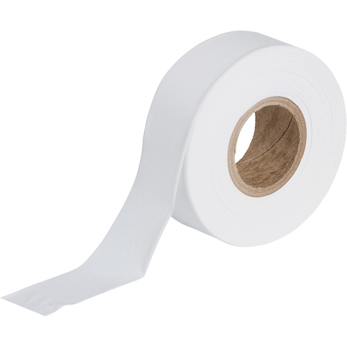 Flagging Tape, 1.188" W x 300' L, White Haskins Industrial Inc.