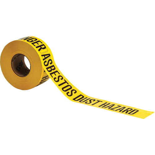 Barricade Tape, English, 3" W x 1000' L, 3 mils, Black on Yellow Haskins Industrial Inc.