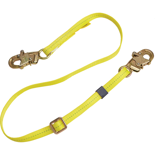Longe de positionnement r&eacute;glable &agrave; sangle, 1 branches, 6', Classe CSA B, Polyester Haskins Industrial Inc.