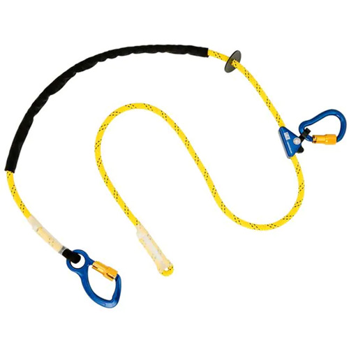 Longe ajustable pour grimpeur, 1 branches, 8', Classe CSA A, Nylon Haskins Industrial Inc.