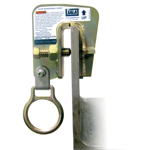 DBI-SALA&reg; Steel Plate Anchor, Bolt-On, Temporary Use Haskins Industrial Inc.