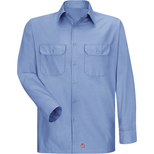 Chemise &agrave; manches longues en tissu ind&eacute;chirable, Hommes, 3T-Grand, Bleu Haskins Industrial Inc.