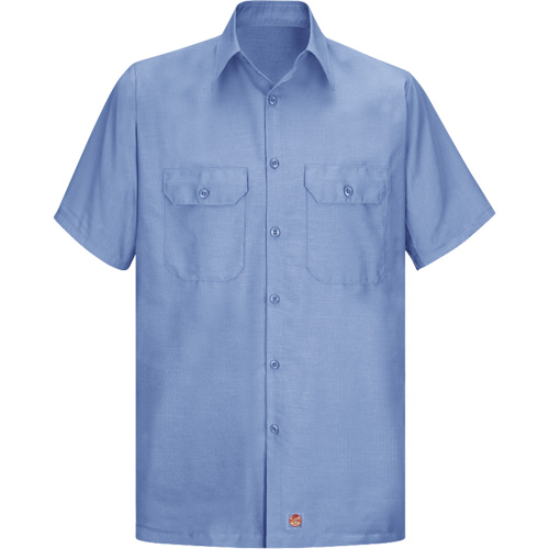 Short Sleeve Ripstop Shirt, Men's, 3X-Large, Blue Haskins Industrial Inc.