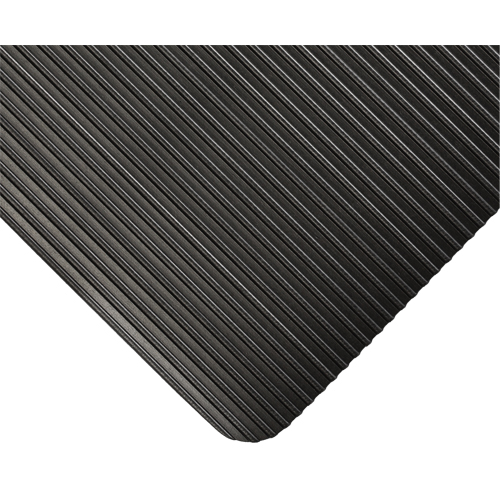 Tapis KleenSweep No 391, Couloir, 2' x 105' x 1/8", Noir Haskins Industrial Inc.