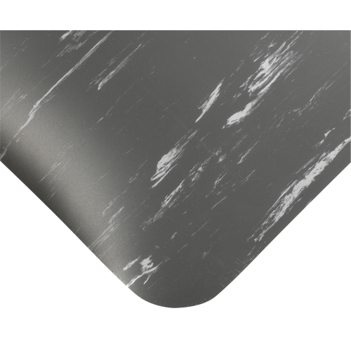 Tile-Top Select Anti-Microbial Mats No.494, Smooth, 2' x 10' x 1/2", Charcoal, PVC Haskins Industrial Inc.