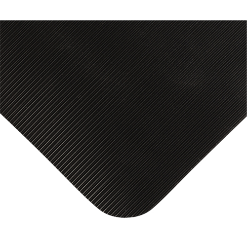 Double Duty Switchboard Mats No.720, Corrugated, 3' x 10' x 5/8", Black, PVC Haskins Industrial Inc.