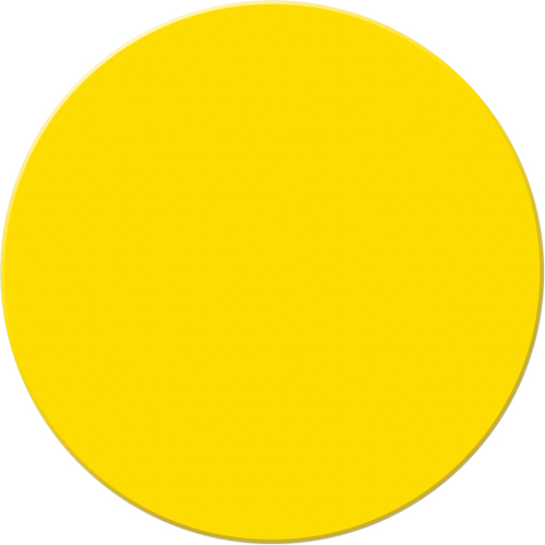 Marqueurs all&eacute;g&eacute;e/5S Armor Stripe, Cercle, 6" lo x 6" la, Jaune, Plastique Haskins Industrial Inc.