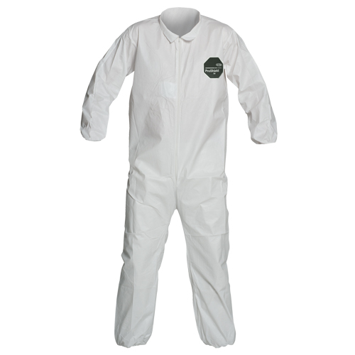 ProShield&reg; 50 Coveralls, Small, White, Microporous Haskins Industrial Inc.