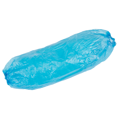 Disposable Sleeves, 18" long, Polyethylene, Blue Haskins Industrial Inc.