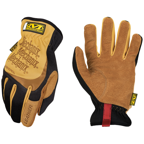 Fastfit&reg; Gloves, Small, Grain Leather Palm, Elastic Cuff Haskins Industrial Inc.