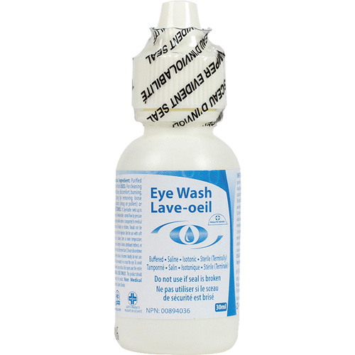 Eyewash Solution, Full Bottle, 30 ml Haskins Industrial Inc.