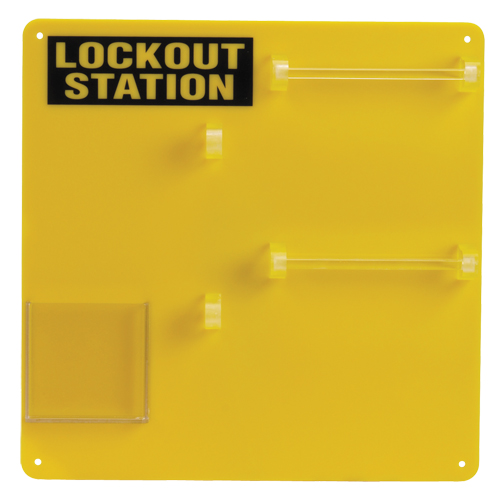 Lockout Board, 12 Padlock Capacity, Padlocks Not Included Haskins Industrial Inc.