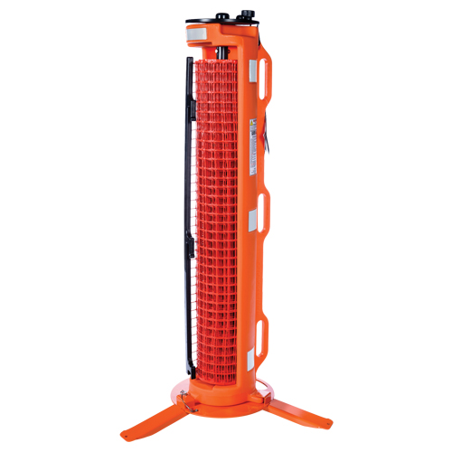 Barri&egrave;re avec 3 pieds, 50' lo, Plastique, Orange Haskins Industrial Inc.