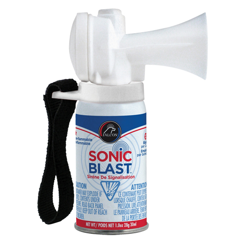 Mini avertisseur sonore Sonic Blast avec sangle &agrave; boucles et crochets Haskins Industrial Inc.