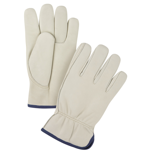 Premium Winter-Lined Driver's Gloves, X-Large, Grain Cowhide Palm, Fleece Inner Lining Haskins Industrial Inc.