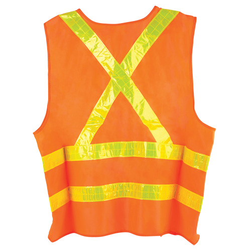 Veste de circulation Dynamic, Orange haute visibilit&eacute;, Grand, Polyester Haskins Industrial Inc.