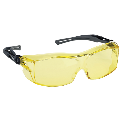 Dynamic OTG Extra Series Safety Glasses, Amber Lens, Anti-Fog/Anti-Scratch, ANSI Z87+/Meets/Exceeds CSA Z94.3 Haskins Industrial Inc.