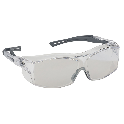 Lunettes de s&eacute;curit&eacute; s&eacute;rie Extra OTG Dynamic, Lentille Miroir int&eacute;rieur/ext&eacute;rieur, Antibu&eacute;e/Anti-&eacute;gratignures, ANSI Z87+/R&eacute;pond ou surpasse la norme CSA Z94.3 Haskins Industrial Inc.